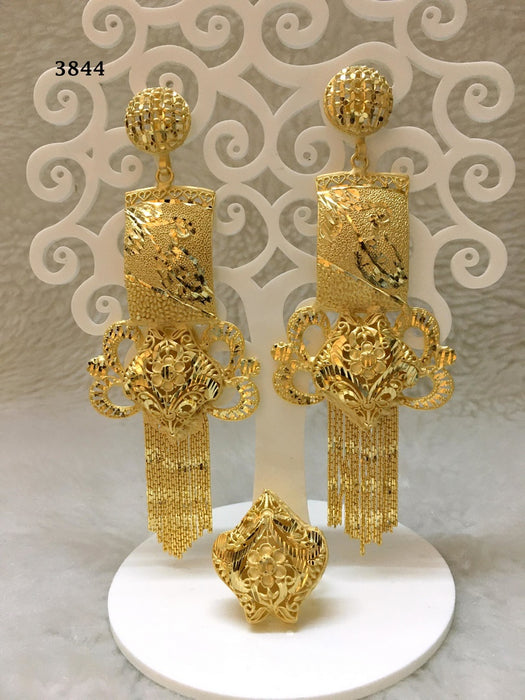 Brinda Jhumka Gold Plated Earring  (TF)