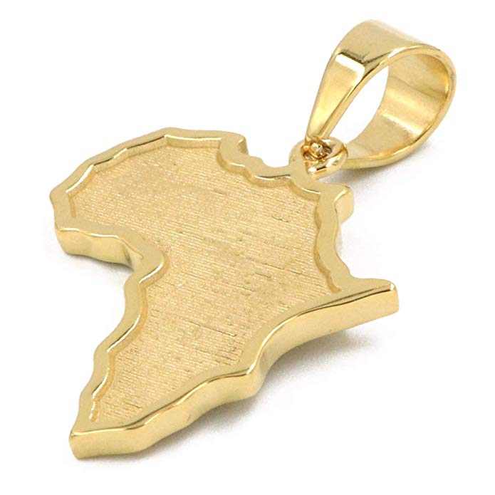 Dainty Africa Map Pendant ONLY  (TF) - ebrook lael