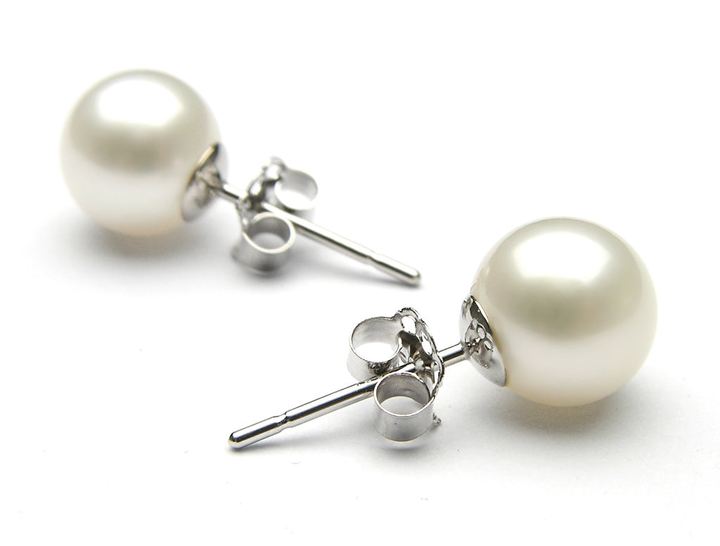 Belle Pearl studs (price vary by size) (TF) - ebrooklael