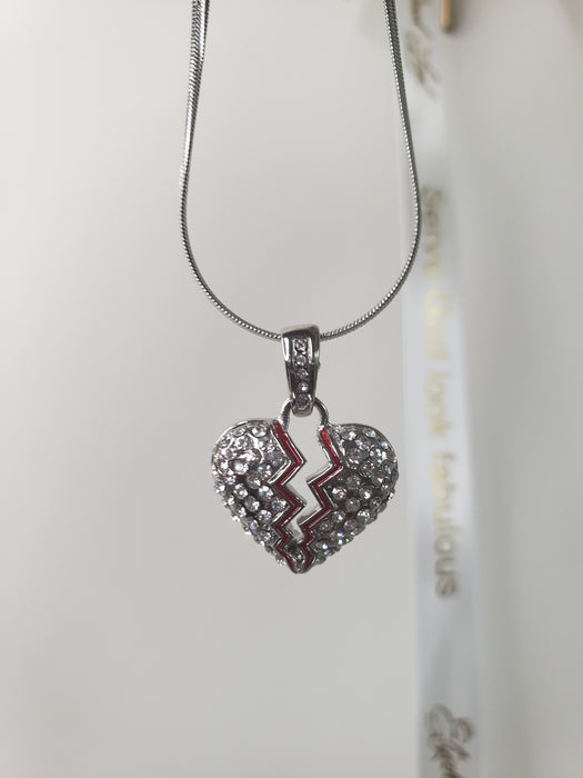 Broken Heart Pendant necklace (TF) - ebrook lael