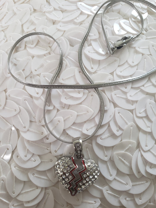 Broken Heart Pendant necklace (TF) - ebrook lael