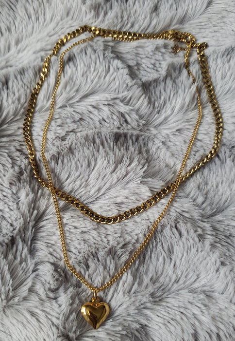 JUNE HEART  CHOKER Necklace 13'' (TF)
