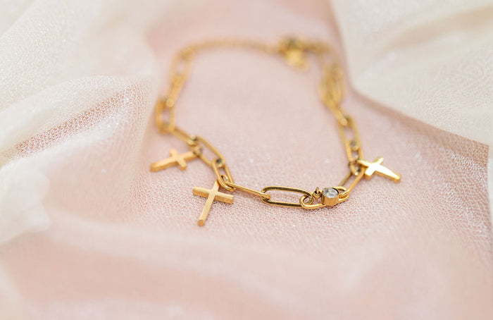 Cross Charm bracelet (TF)