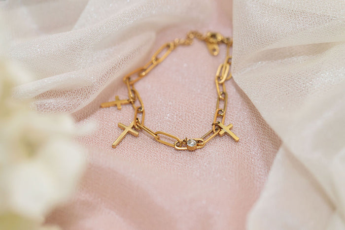 Cross Charm bracelet (TF)