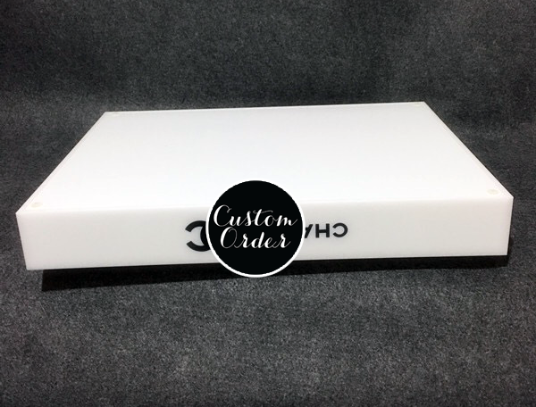 Acrylic Luxe Tray - white - ebrooklael