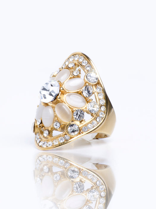 BREE stone PAVÉ RING - ebrooklael