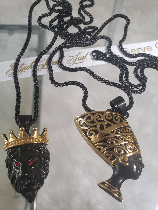 Eye-catching lion pendant necklace  (TF) - ebrook lael