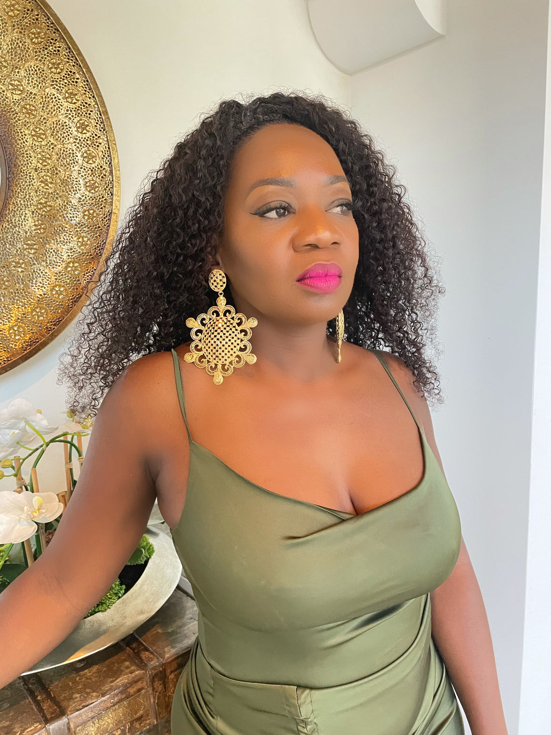 Korey Jhumka Gold Plated Earring  (TF)