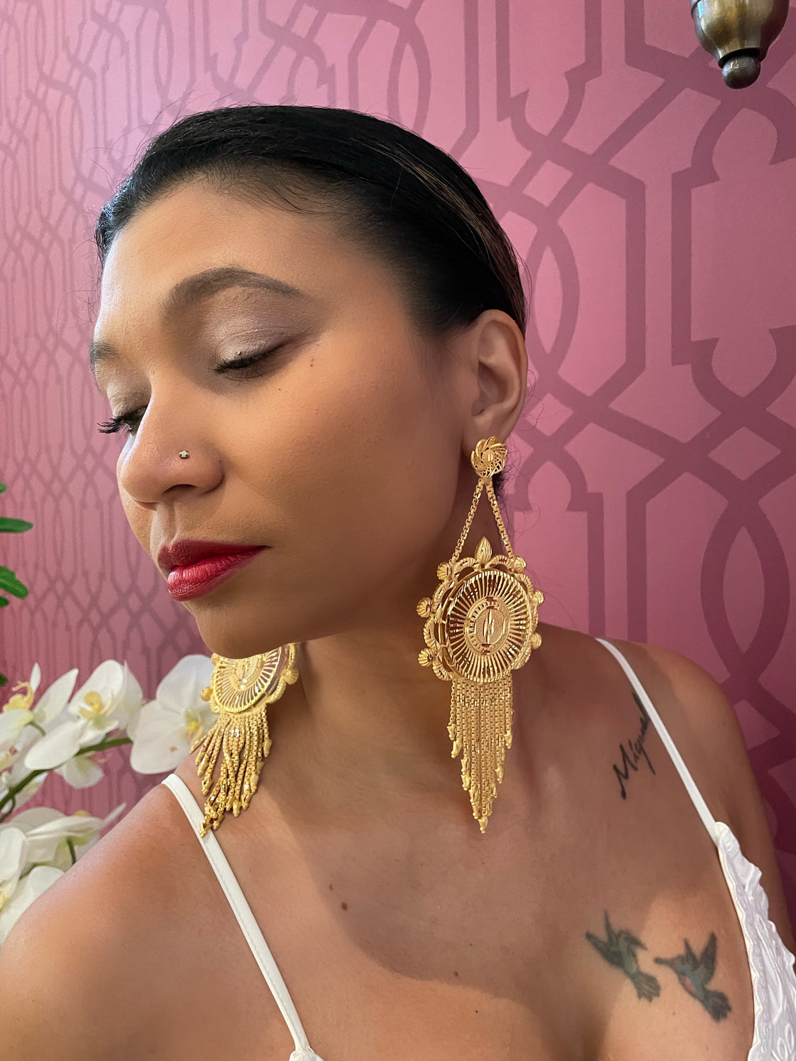 Lori  Jhumka Gold Plated Earring  (TF)