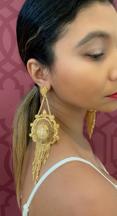 Lori  Jhumka Gold Plated Earring  (TF)