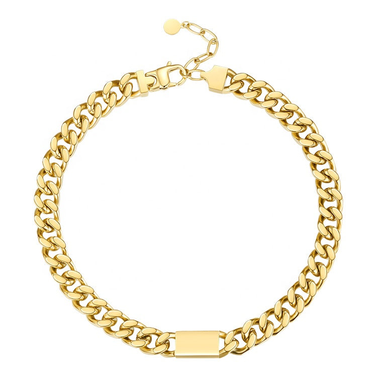 Dee cuban chain ID Necklace (TF)