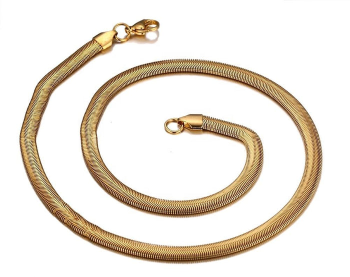 Herringbone Chain Necklace (Unisex-TF)