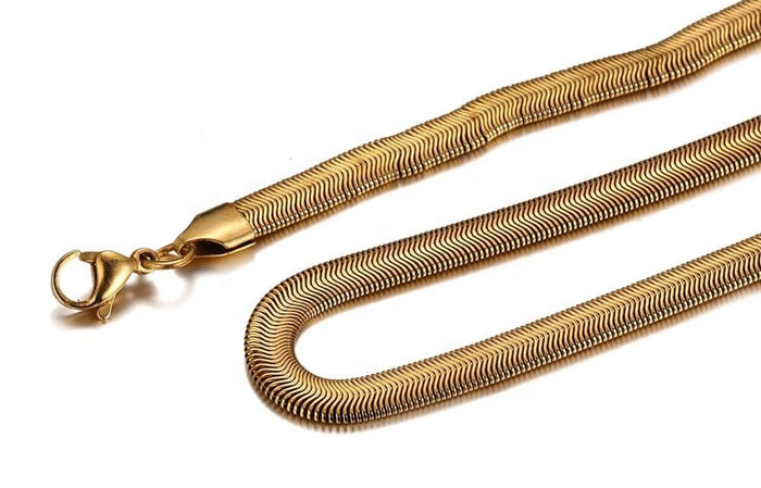 Herringbone Chain Necklace (Unisex-TF)