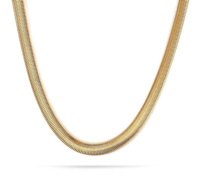 Herringbone Chain Necklace (Unisex-TF)