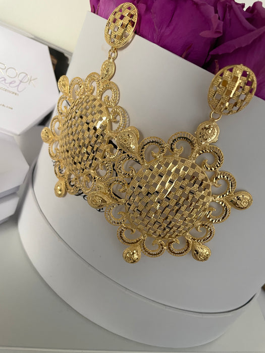 Korey Jhumka Gold Plated Earring  (TF)