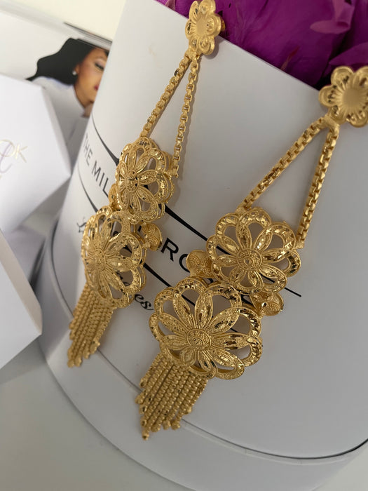 Sheena Jhumka Gold Plated Earring  (TF)