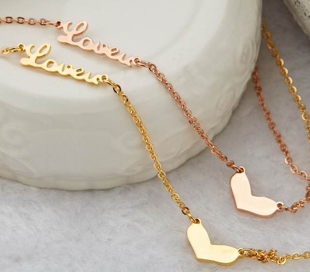 Love you pendent necklace (TF) - ebrooklael