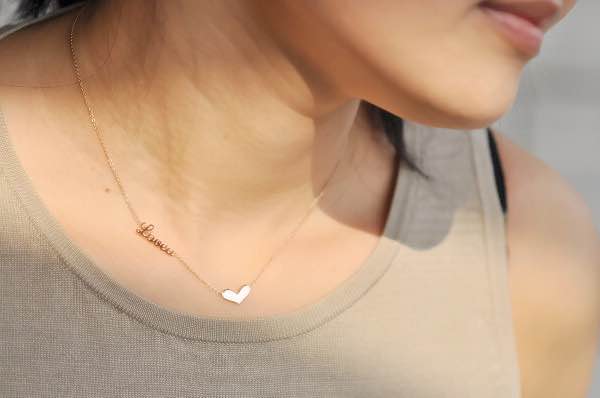 Love you pendent necklace (TF) - ebrooklael