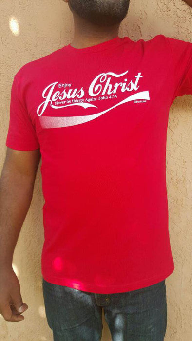 MEN "Enjoy Jesus Christ " shirt - ebrooklael