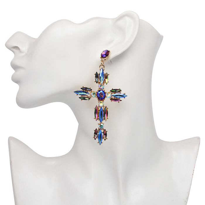 Atarah cross jewel earrings - ebrook lael