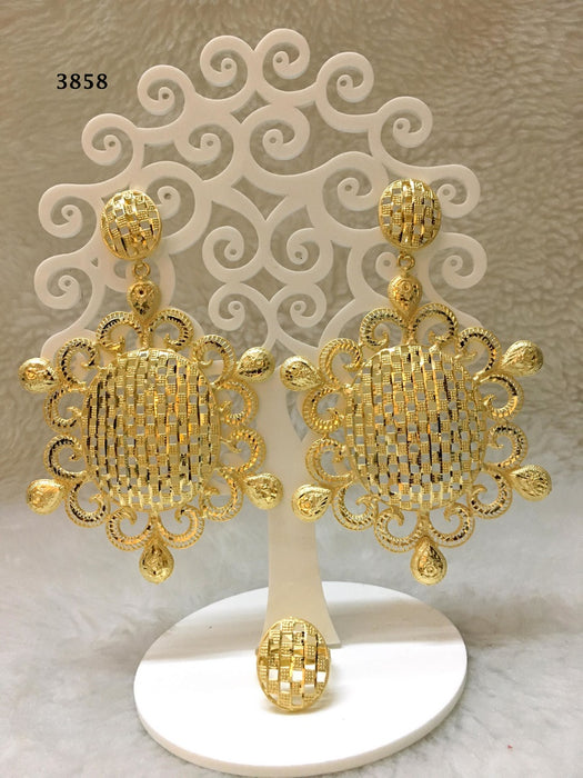 Korey Jhumka Gold Plated Earring  (TF)