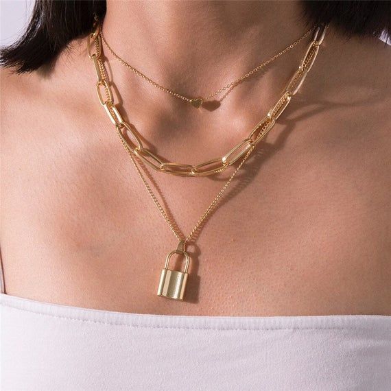 Luxe lock  Necklace 18k (TF) - ebrook lael