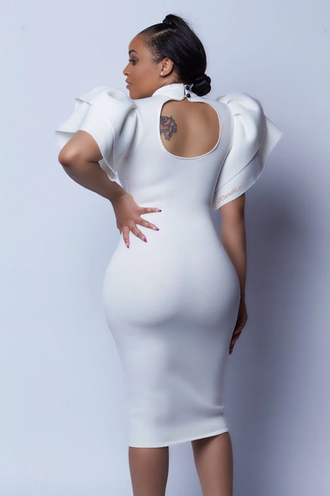 VIP Purely demanding Dramatic shoulder dress - ebrooklael