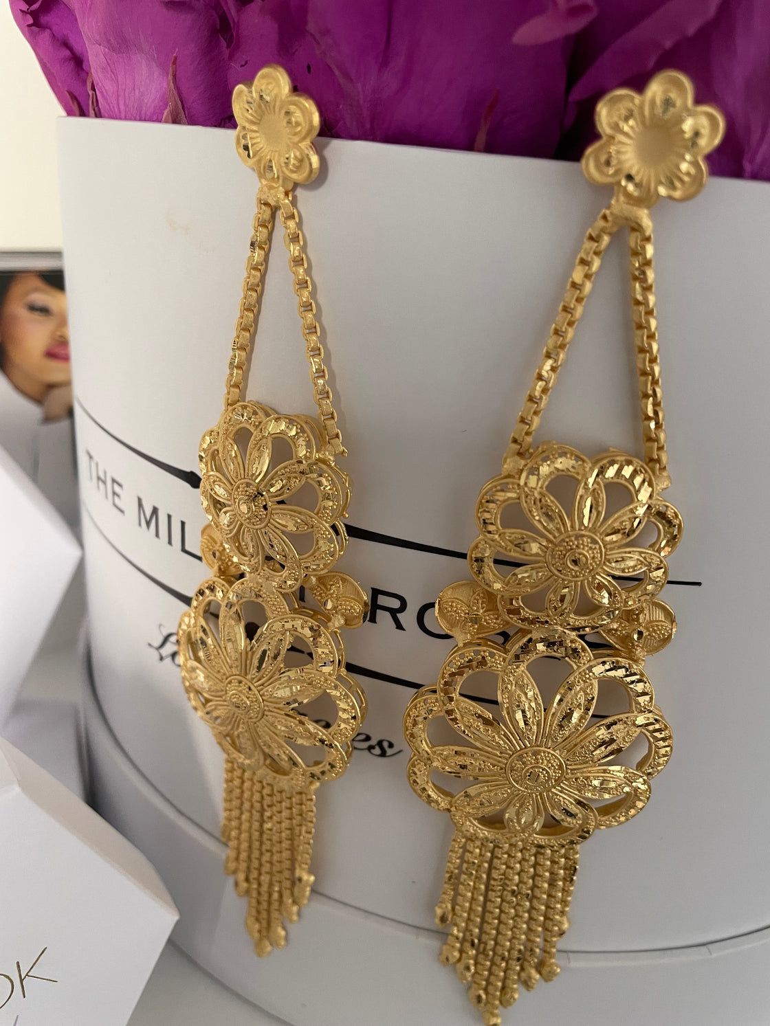 Sheena Jhumka Gold Plated Earring  (TF)