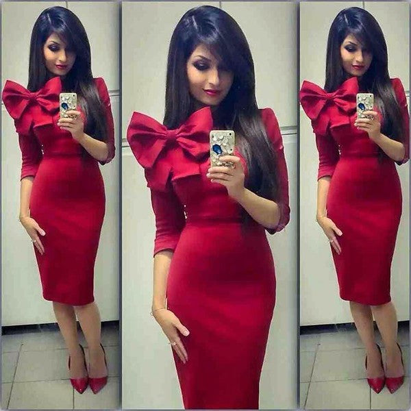 Mia bow  dress - ebrooklael