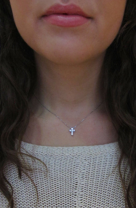 CROSS-STONE  Necklace (TF) - ebrooklael