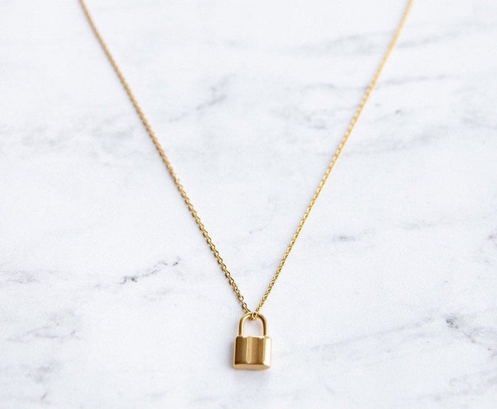 Luxe lock  Necklace 18k (TF) - ebrook lael