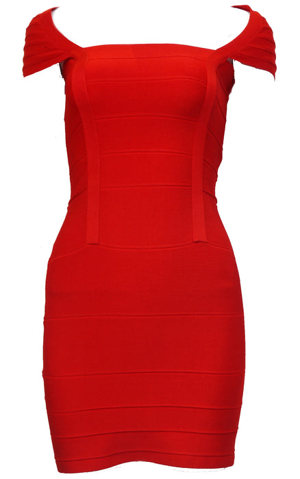 Scarlee red bandage dress - ebrooklael